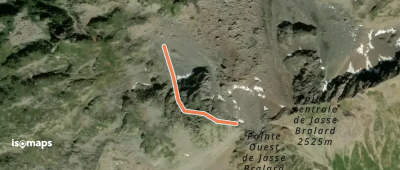 Pointe W de Jasse Bralard - Face NW de l'Antécime NW