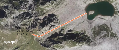 Grande Roche de Thiervoz - Couloir NE de gauche