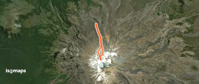 Ruapehu - Voie normale au Dôme - face N