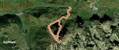 Pic de Caoubère - Le couloir d'angle SW/NW