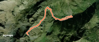 Tusque de Male - Versant NE depuis le Bué