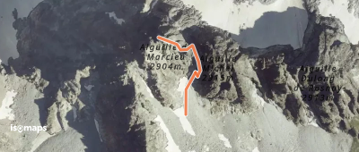Aiguille de Marcieu - Arête E