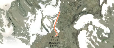 Pointe de la Muande - Arête NE