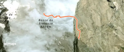 Col de la Bosse de Sialouze - depuis le refuge du Pelvoux