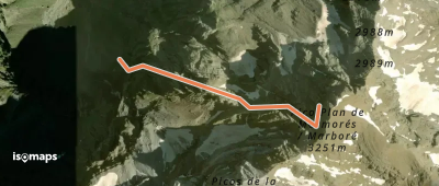 Pic du Marboré - Montée directe N