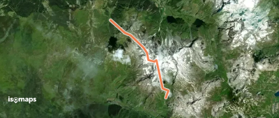 Col S de Bellecôte, traversée E -> W