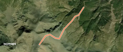 Cerro Pelado - Cerro Pelado par la face nord-est, depuis le Refugio Postero Alto