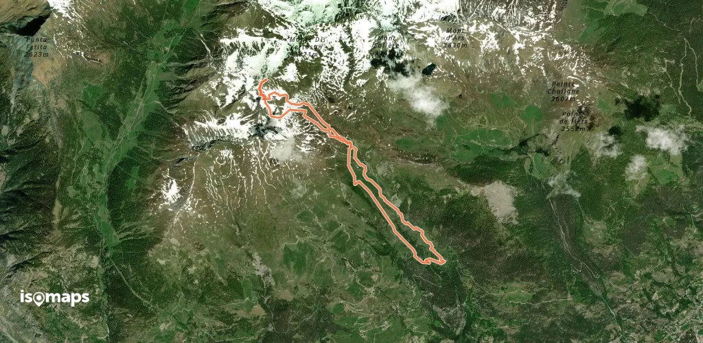 Mont Rouge de Vertosan - Voie normale versant E