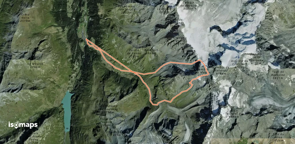 Combin du Meitin - Par la Cabane Valsorey et descente par le col des Maisons Blanches