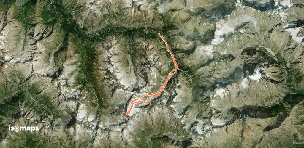Les Rouies - Par le Glacier du Chardon (voie normale du Vénéon)