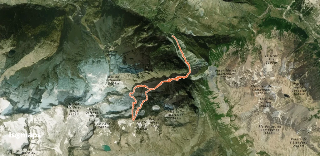Col Claire - Versant N, par le Glacier d'Armande
