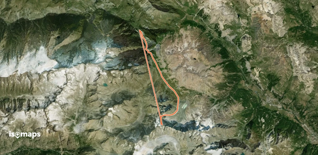 Pic de Neige Cordier - Arête N par le Couloir E de la Brèche de la Plate des Agneaux