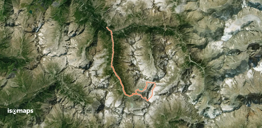 Les Rouies - Couloir NW en "S"