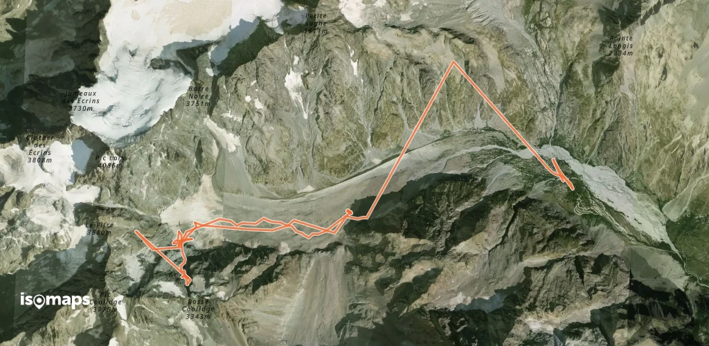 Pic Coolidge - Bosse 3343 m - Couloir Dérobé