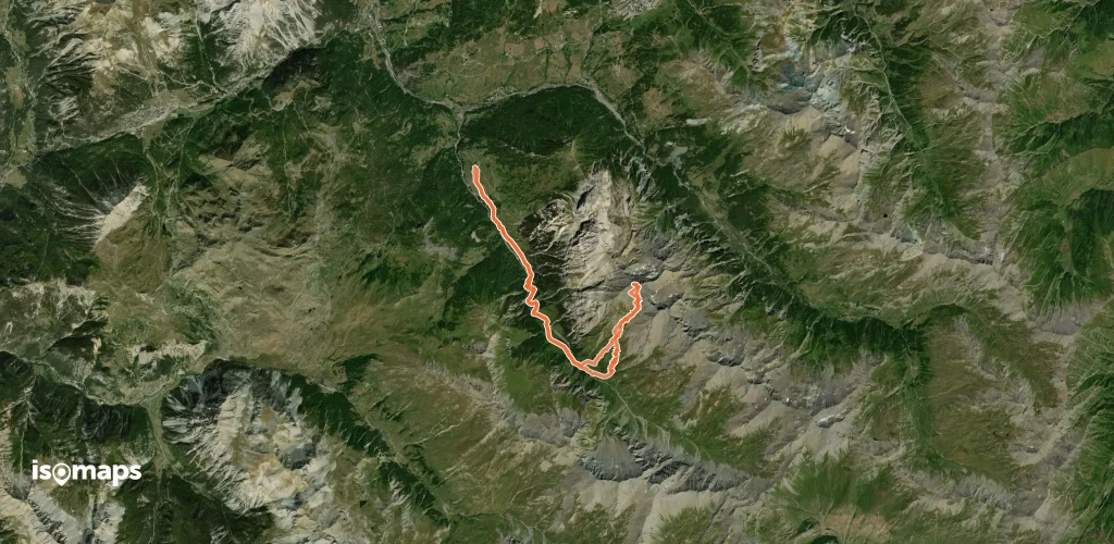 Roc del Boucher - Versant S depuis Thures