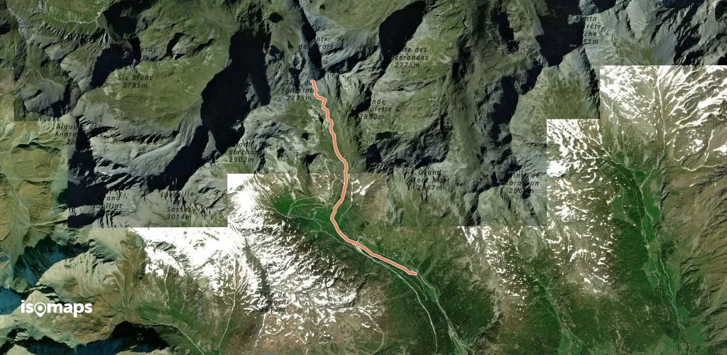 Fenêtre d'en Haut / Col de Fonteinte - ou col de Fonteinte versant S
