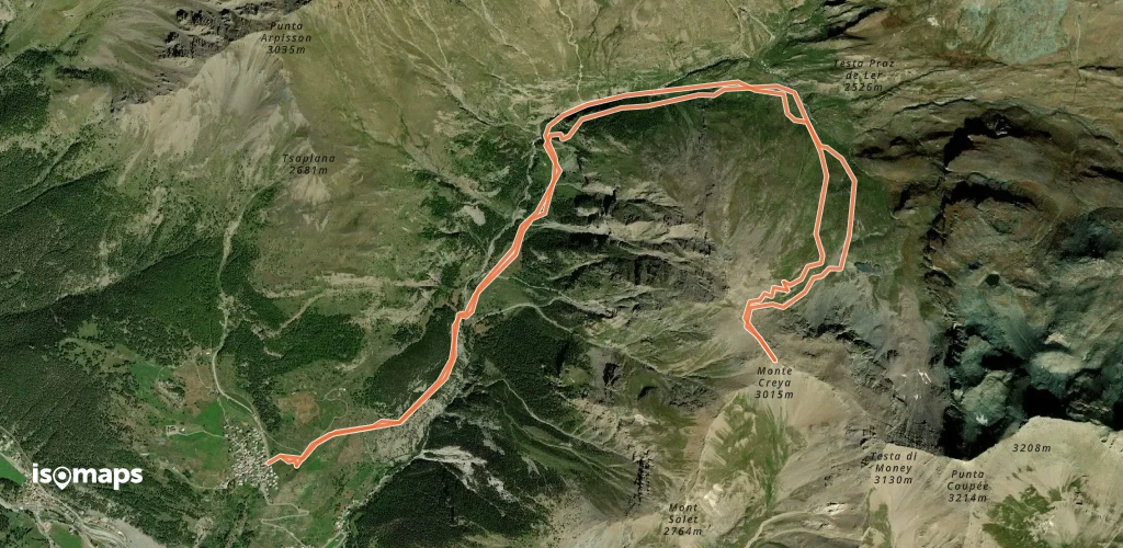 Mont Creya - Par le vallon de Grauson