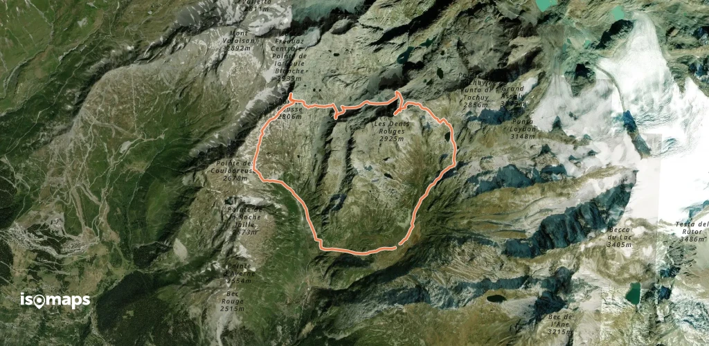 Dents Rouges - Tour du Charvet 