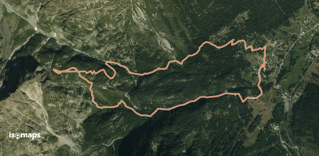 L'Épaule du Mont Oreb - Boucle par le ruisseau de la Meunière et l'Eau de Bérard
