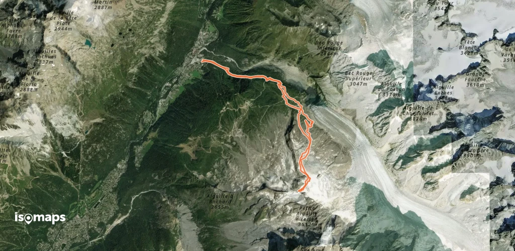 Aiguille des Grands Montets - Par le glacier des Rognons 