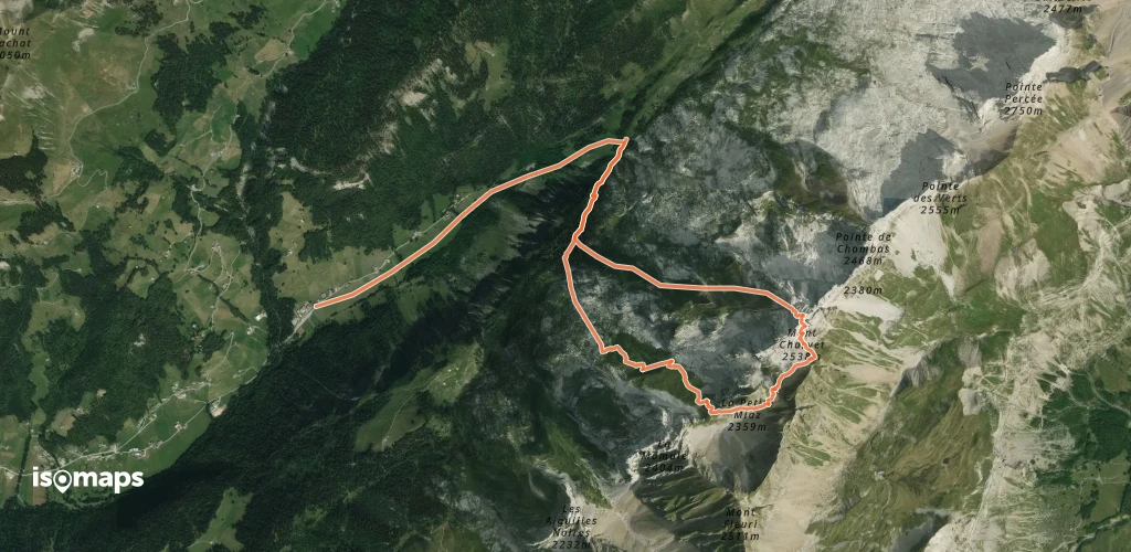 Mont Charvet, combe du Charvet