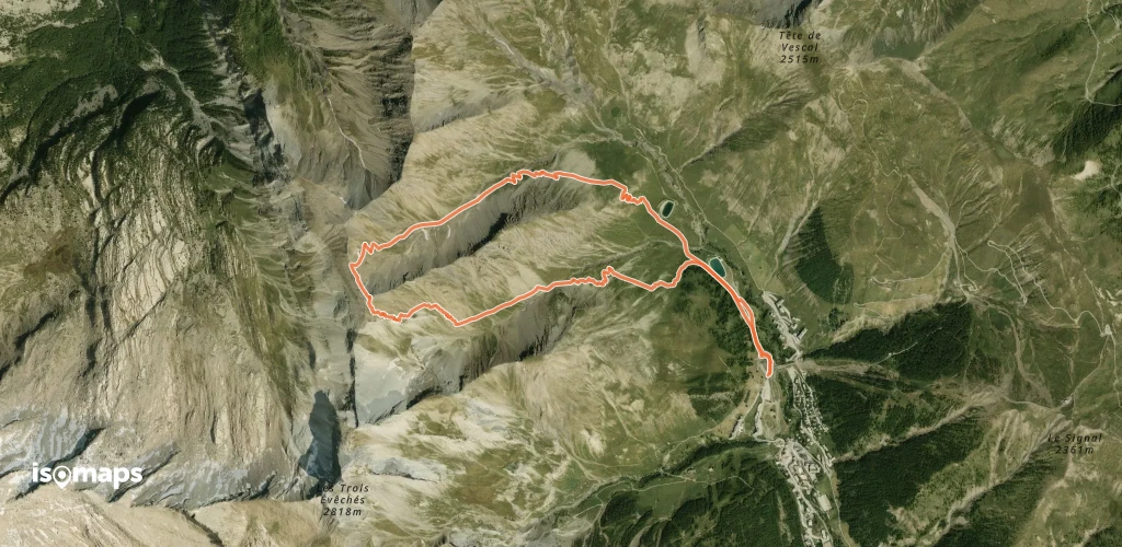 Crête des Courtiens Sommet Sud, En boucle Nord>Sud