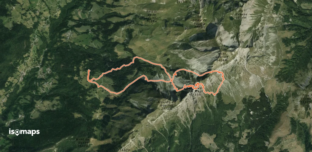 Aiguilles du Mont Est, Les farfadets