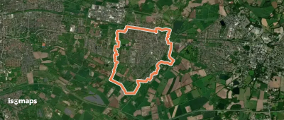 WNW Twente - Glanerbrug - Gleis - blauwe route
