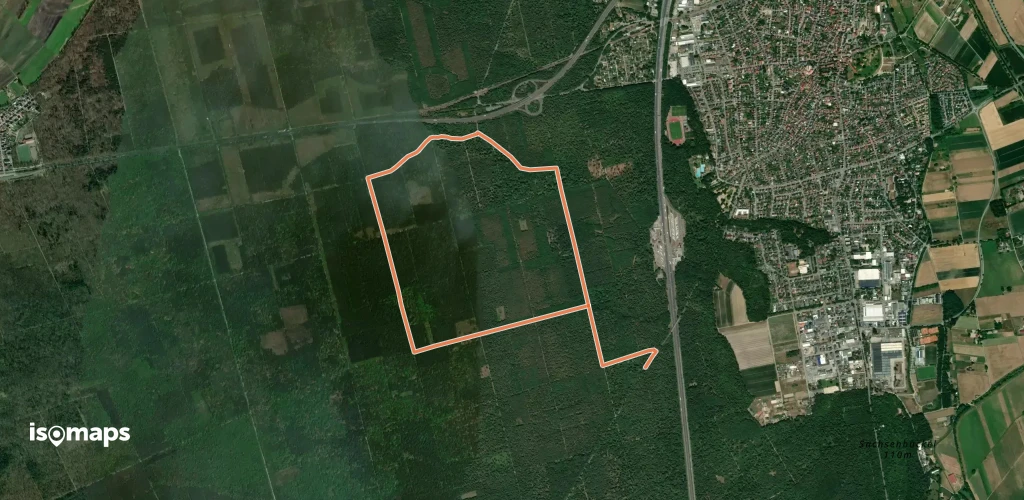 Rundwanderweg Lorsch Mannheimer Straße 2: Dreibuchenschneisenweg