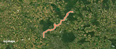 Lößnitz - Laußnitz (roter Strich)