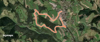 Himmelsteigrunde, Krumbach Gemeinde Parkplatz - Seisbühel - Museumsdorf