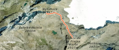 Weisshornlücke-Pointe de la Plaine Morte