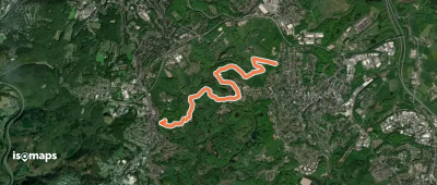 Zielwanderweg = (Parkstraße — Hahnerberg)