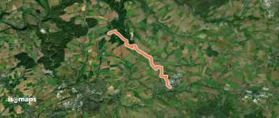 Querweg des SAV (blauer Punkt)