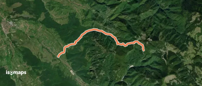 sat Câmpani (DN75) - Valea Sighiștelului - DN75 km 25+100
