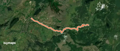 sat Merești - Canton Țiglărie - intersecție trasee CA și BG