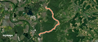 Gebietswanderweg Rotes X: Kleinostheim(Wallstadt) - Rückersbach - Wasserlos