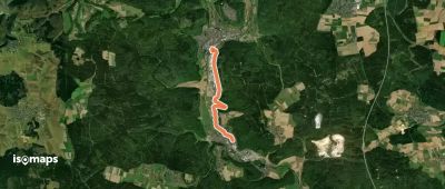 Zugangsweg zum HW1 Oberkochen-Königsbronn-Lauterburg