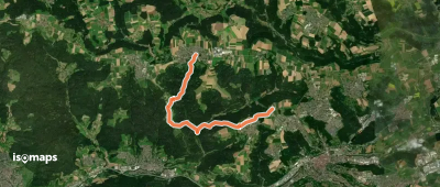 Querweg des SAV (blauer Punkt) Waldau - Alfdorf