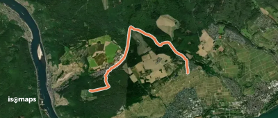 Wanderweg gelber Balken
