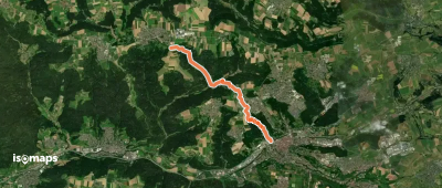 Nebenlinie des SAV (rotes Plus) Gmünd - Alfdorf