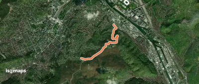 Querweg des SAV (roter Punkt)