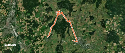 Querweg des Schwäbischen Albvereins (blauer Punkt)