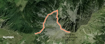 Wanderweg Triebener Törl - Großer Griesstein