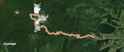 Comuna Soveja – Șezătoarea Lupilor – Muntele Zboina Neagră (red cross)