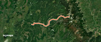 sud de Cheile Vârghișului - Valea Fierarul - intersecție traseul BA
