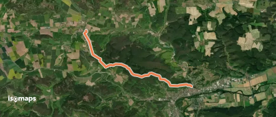 Gelbes Quadrat auf weißem Grund (Rudolstadt-Remda)