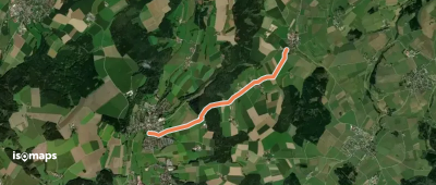 Querweg des Schwäbischen Albvereins (blauer Punkt)