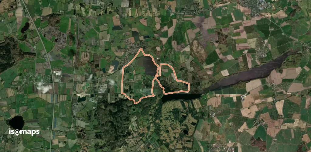 Wanderroute, rot