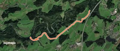 Nebenweg des Schwäbischen Albvereins (blauer Balken)